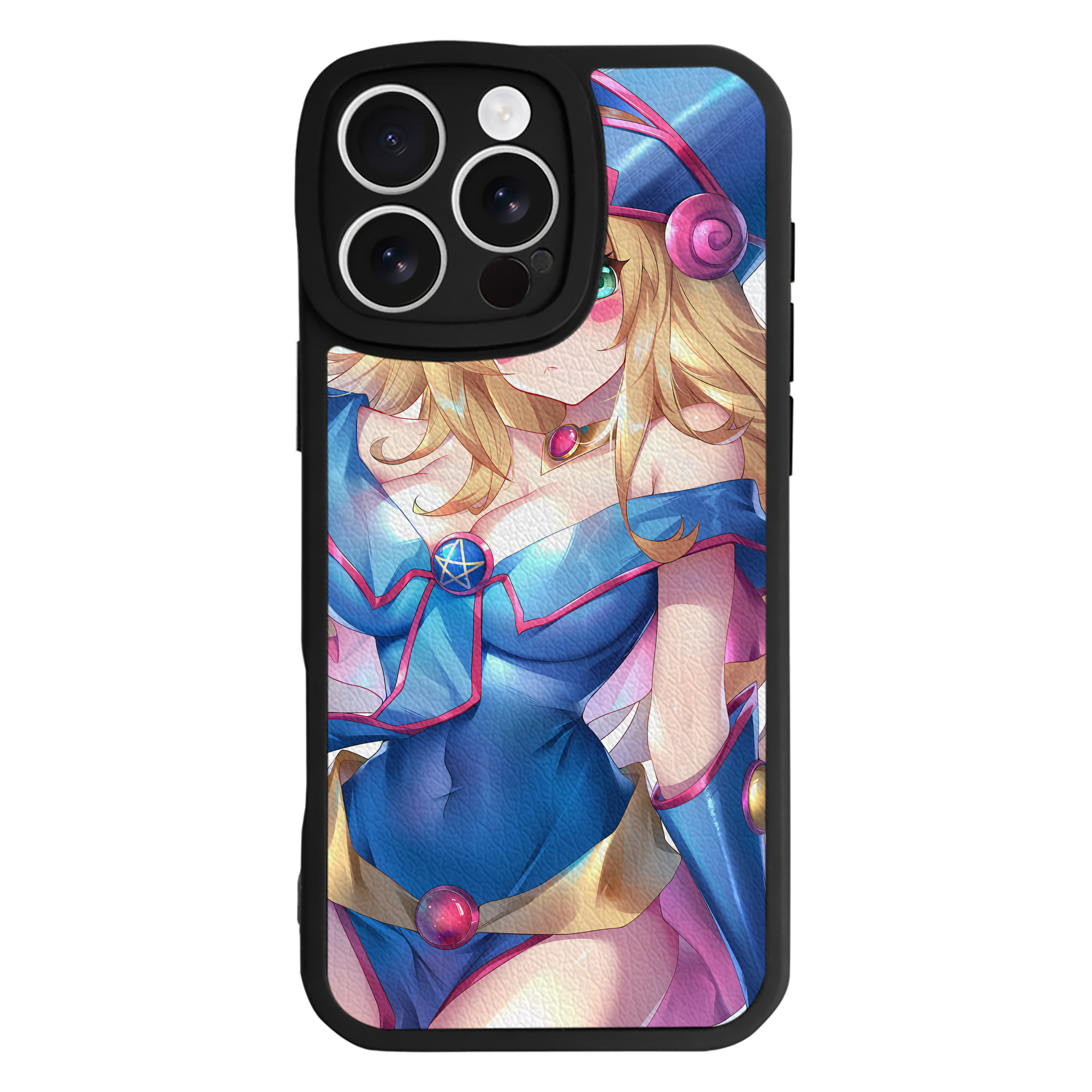 （画像用） 遊☆戯☆王 Yu-Gi-Oh! 【iPhone 16シリーズ対応】シリコンスマホケース（レザー調） 材質：シリコン